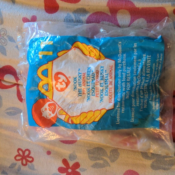 Vintage Mc Donalds Ty Sealed 1999 Toy Animal 'Nook The Husky - Picture 3 of 6